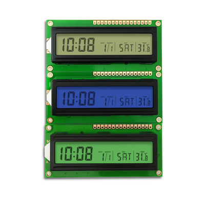 Módulos del LCD del carácter de YG LED, color del contraluz del verde de la exhibición 16x2 de 5V lcd