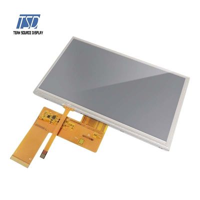 Pantalla TFT LCD de interfaz RGB de resolución 800x480 de 7 pulgadas con panel táctil resistivo