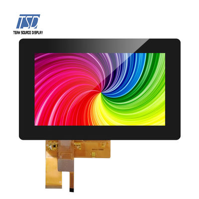Módulo de pantalla LCD TFT estándar TSD 7 pulgadas 450 liendres 800x480 RGB con panel táctil