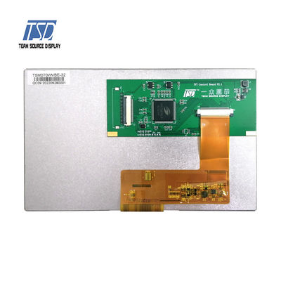 UART 7 pulgadas 500 nits 800x480 TN Modulo LCD inteligente RGB PN TSM070WVBE-32