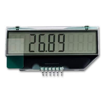 Módulo de encargo 3V TN mono, 7 dígito del LCD del segmento de la exhibición 6 del Lcd del segmento