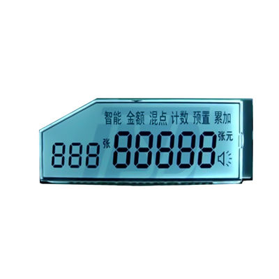ODM pantalla LCD personalizada de siete segmentos monocromo para la pistola de temperatura