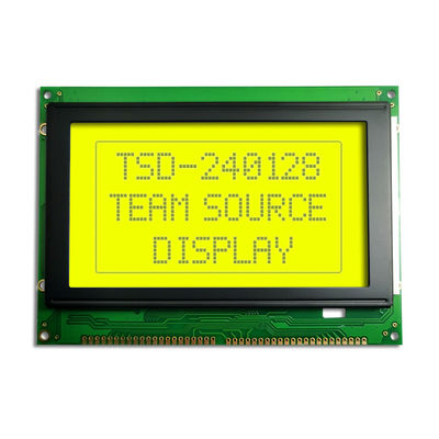 módulo monocromático de la exhibición de pantalla LCD del gráfico positivo azul amarillo de la MAZORCA de 240X128 STN