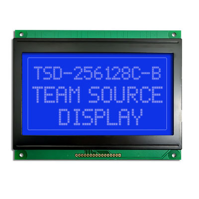 módulo del LCD de la MAZORCA de 256x128 STN FSTN con el contraluz verde azul y amarillo