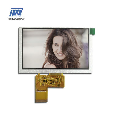 5,0 pantalla de la pulgada 800x480 ST7262 IC 500nits TFT LCD con el interfaz de TTL