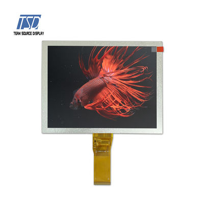 interfaz 380nits 8&quot; de 800x600 RGB exhibición del TN TFT LCD con HX8264D02 HX8696A01 IC