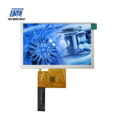resolución 800x480 panel LCD del interfaz IPS de SPI de 5 pulgadas